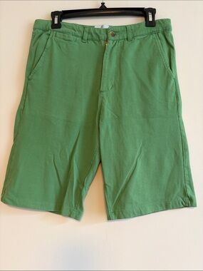 Class Club Green Flat‑Front Men's Shorts